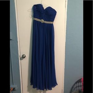Blue prom dress